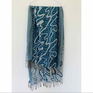 Blue Woven Scarf